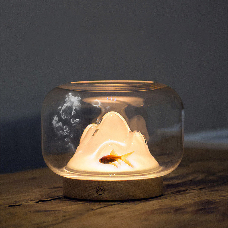 Warm Mountain Desktop Night Light