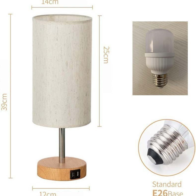 Bedside Touch Three-gear Dimmable Table Lamp