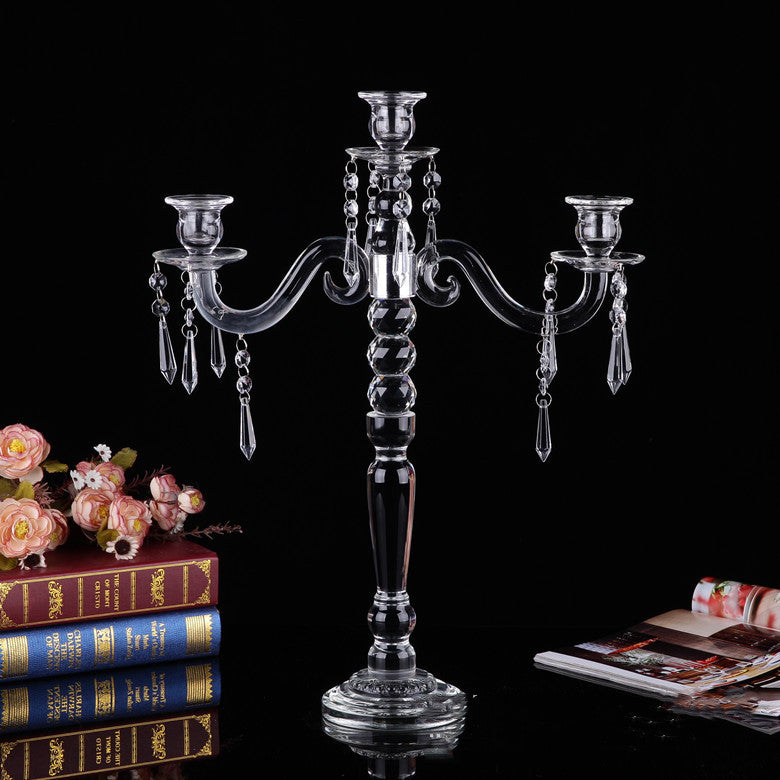 European-style Five-head Crystal Candlestick Wedding Wedding Decoration