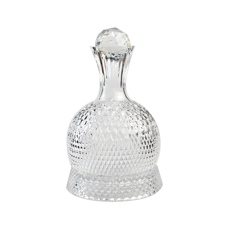 Red Wine Household High-grade Rotating Crystal Wine Decanter