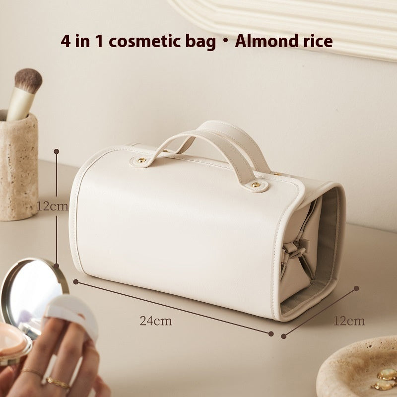 Sac cosmétique portatif amovible sacs à cosmétiques pliants de grande capacité