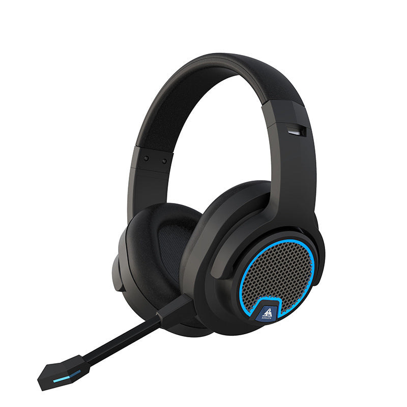 Casque de jeu à réduction de bruit, casque d'écoute sans fil Bluetooth lumineux