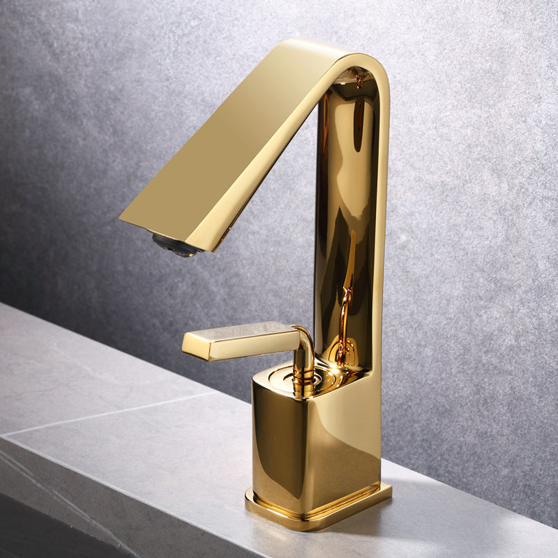 Copper Light Luxury And Simplicity Hot And Cold Faucet