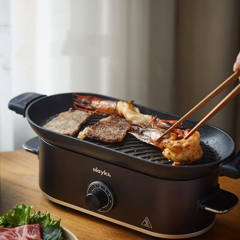 Petit poêle à barbecue électrique sans fumée de style japonais