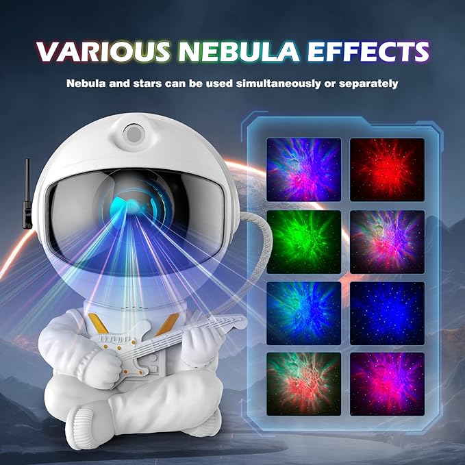 Astronaut Light Projector, Galaxy Projector For Bedroom, Star Projector Galaxy Light, Night Light For Kids, Boys And Girls Room Decoration, Game Room, Home Theater, Ceiling, Timer, Remote Control