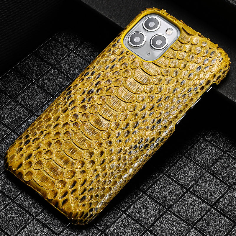 Male Python Leather High-end Luxury Business Phone Case