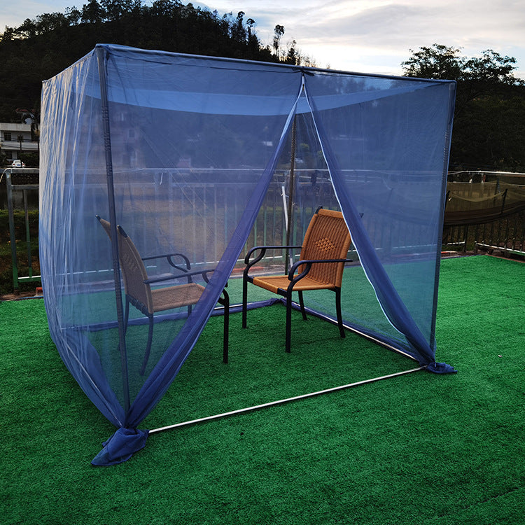 Gazebo de moustiquaire à cadre en acier inoxydable de jardin