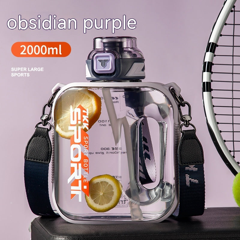 Sports Large Water Bottle Large Capacity Outdoor Portable Barrels High Temperature Resistant