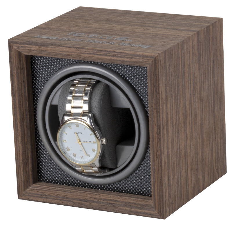 Wooden Vertical Automatic Mechanical Watch Shaker Electric Watch Box 3 Gears Adjustable