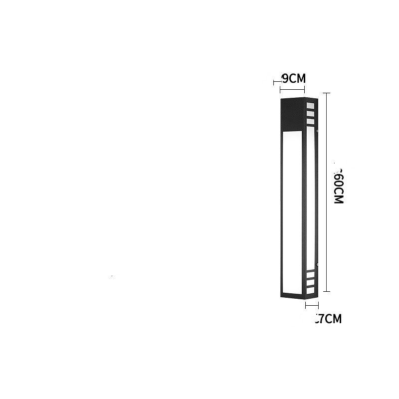 Lampe murale imperméable d'extérieur minimaliste moderne, jardin de cour