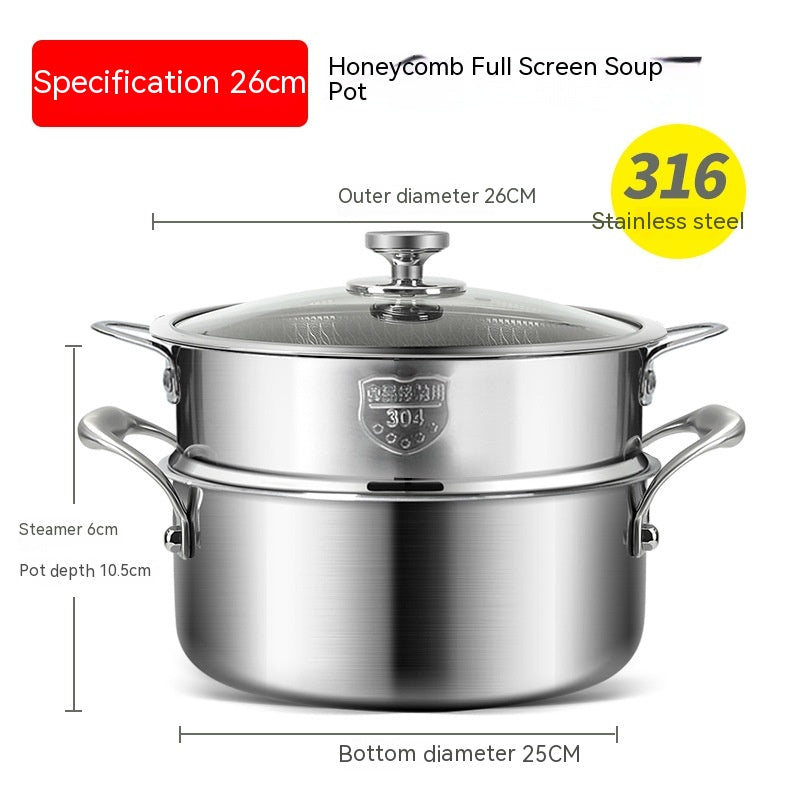 Stainless Steel Soup Pot Non-stick