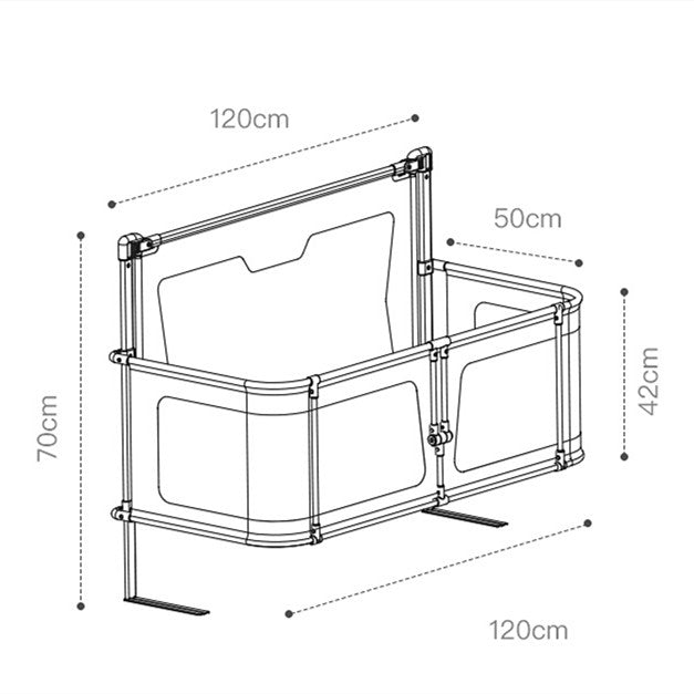 Newborn Multifunctional Small Bed Portable Protective Grating