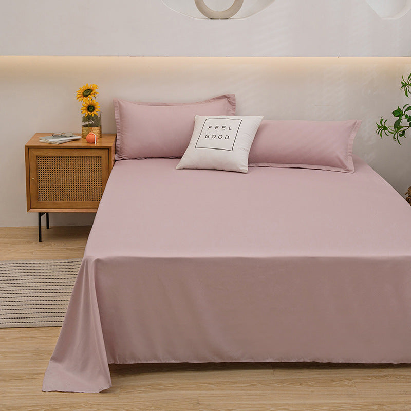 Pure Color Comfort Skin-friendly Cotton FabricAbsorption Breathable Sheets