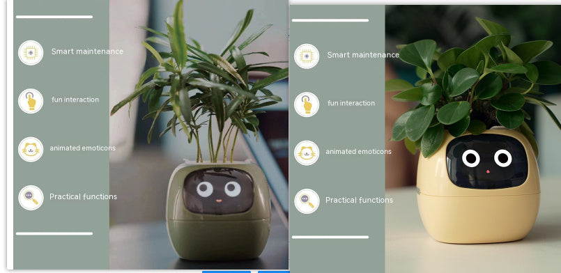 Facial Expression Control Intelligent Flower Pot