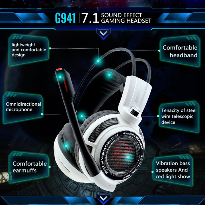 Auriculares para juegos somic g941