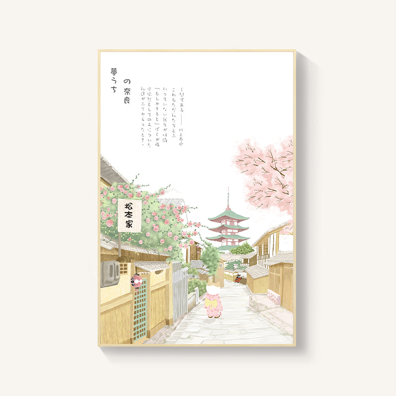 Japanese-style Room Decoration Cherry Blossom Landscape Painting Restaurant Bedroom Sushi Restaurant Mural