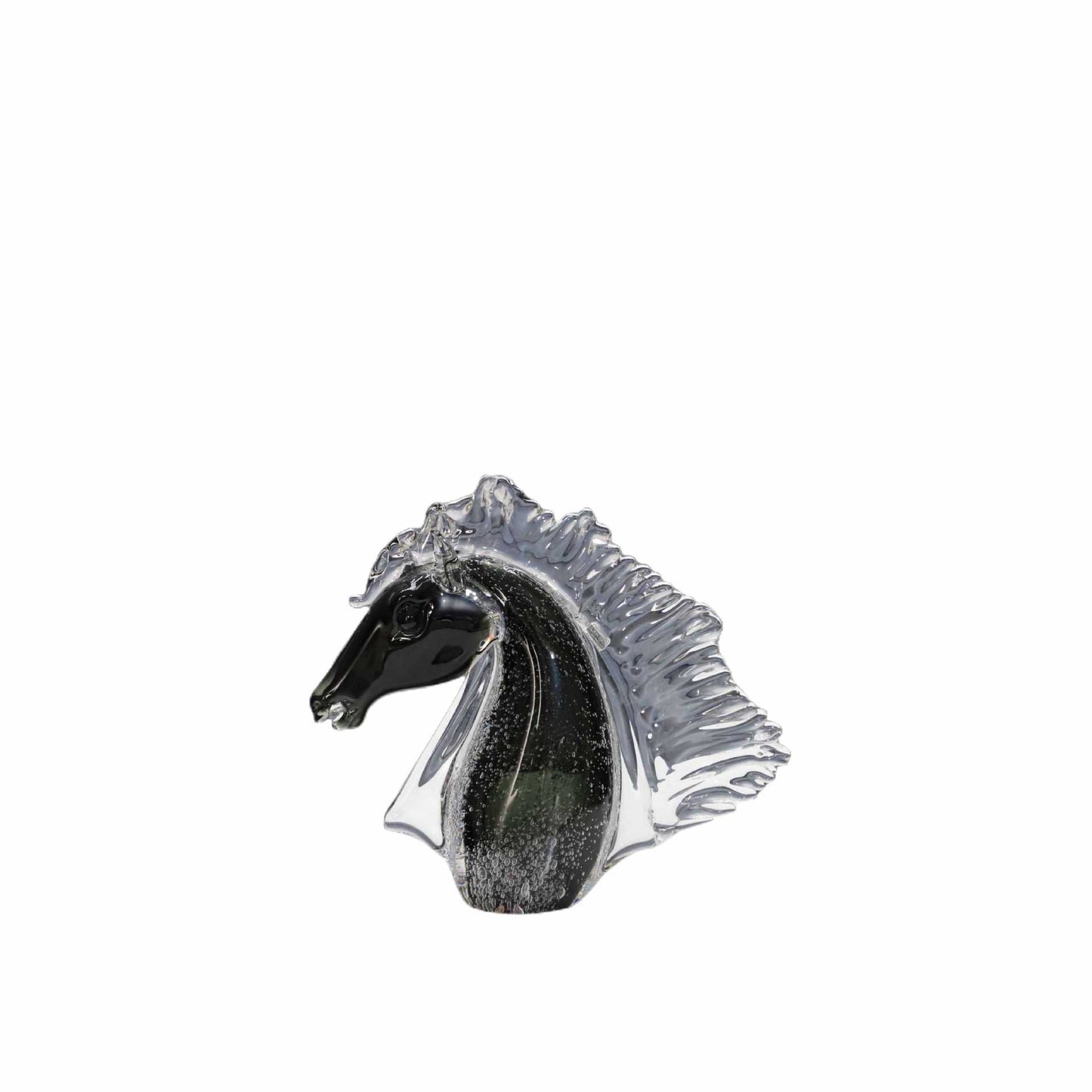 Modern Minimalist Glass Bubble Horse Head Ornaments