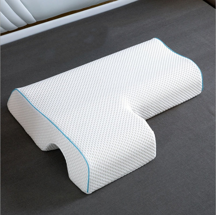 Almohada para parejas, almohada arqueada para abrazar con espuma viscoelástica de rebote lento para almohada de mano con reposabrazos