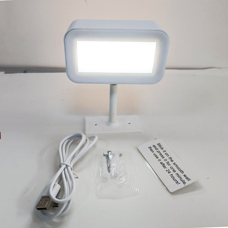 Lámpara de cabecera ligera ajustable táctil recargable USB luminosa de doble cara