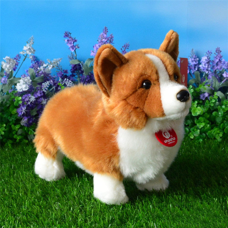 Corgi Acción Perro Peluche Juguete Lindo Corgi Simulación Animal