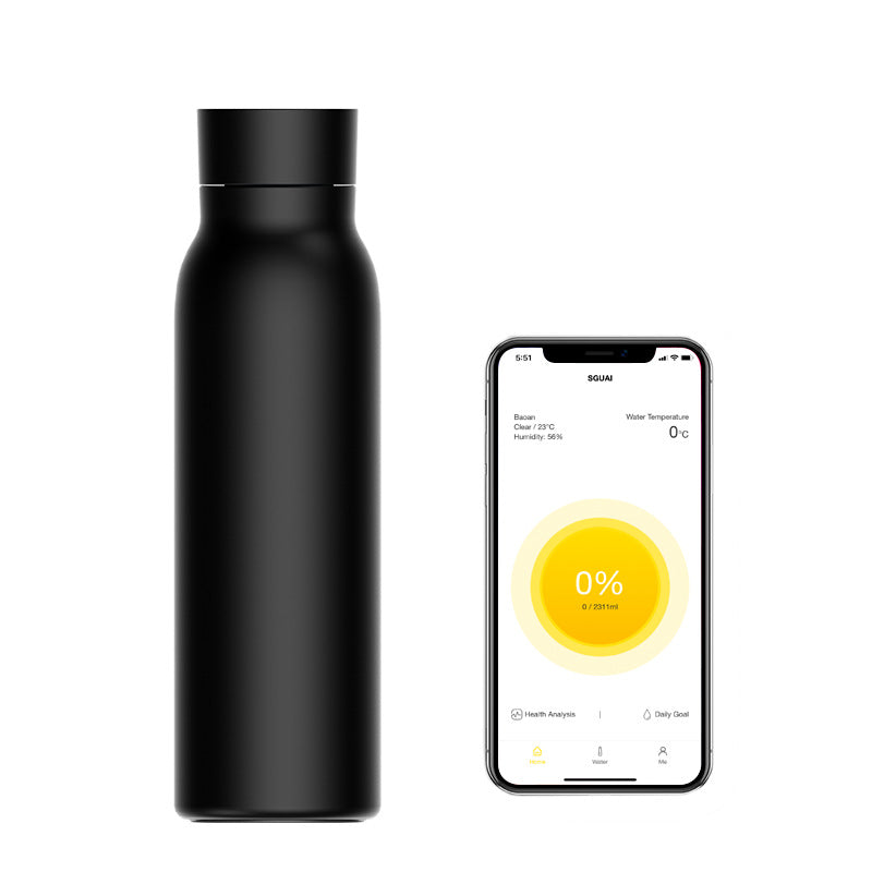 Tasse d'eau intelligente Bluetooth 600ML, affichage de la température, utilisation avec l'application Tuya