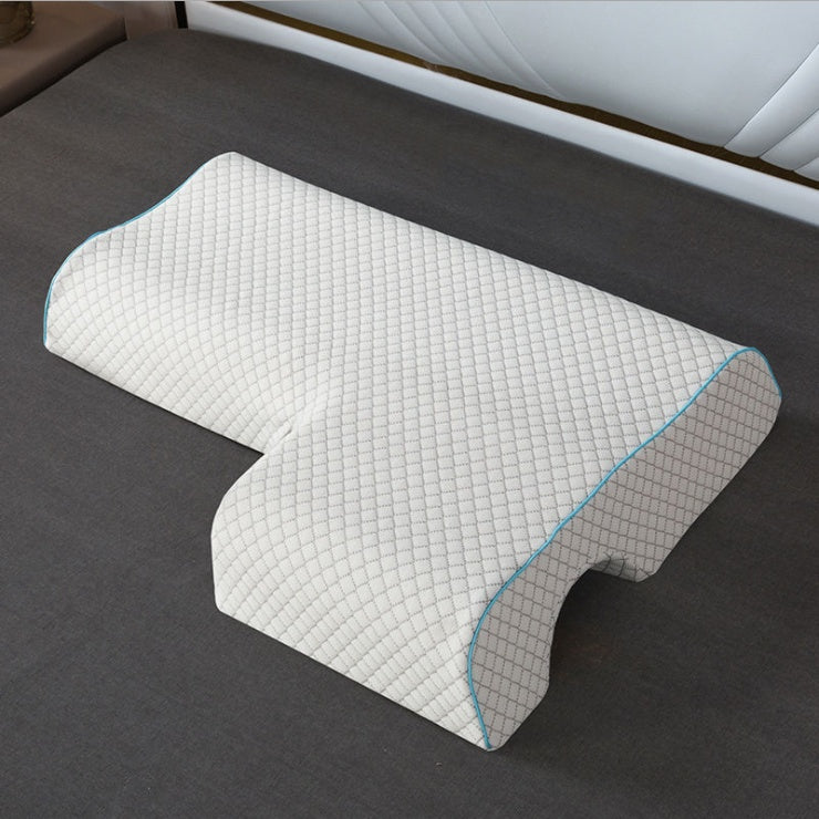 Almohada para parejas, almohada arqueada para abrazar con espuma viscoelástica de rebote lento para almohada de mano con reposabrazos