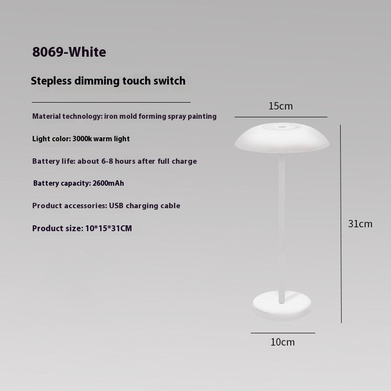 Lampe de charge à gradation tactile, ornements décoratifs