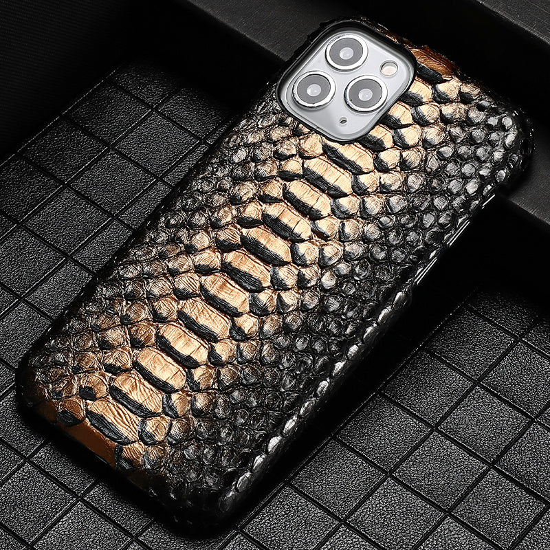 Male Python Leather High-end Luxury Business Phone Case