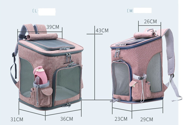 Mochila para gatos portátil transparente Bolsa para mascotas