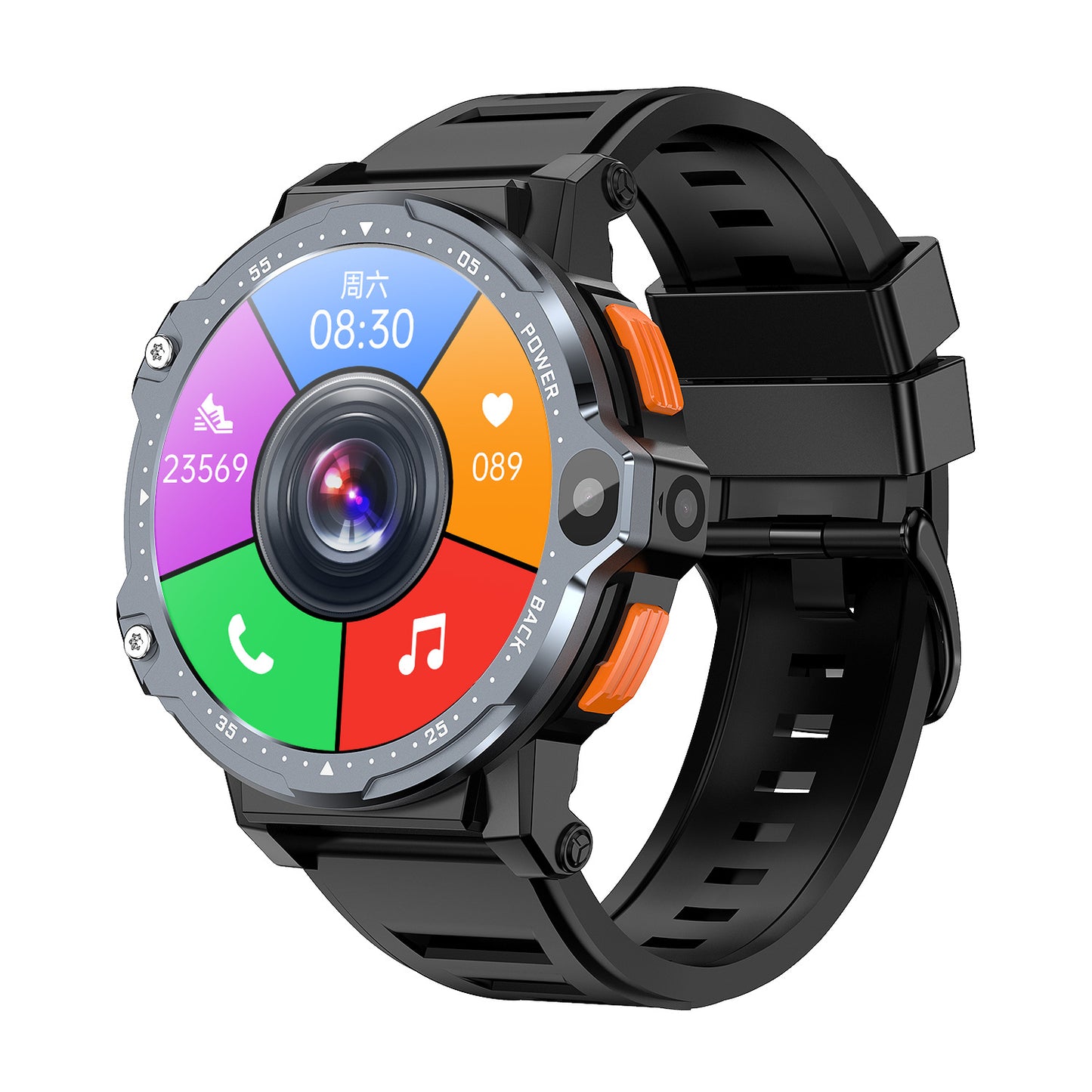 AP6 Smart Watch Dual Camera 4G Plug-in Card