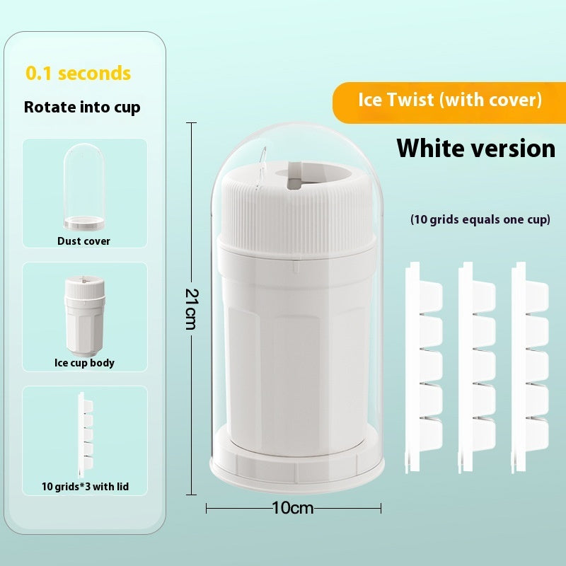 Moule à glaçons rotatif en plastique, tasse de fabrication de glace domestique de qualité alimentaire