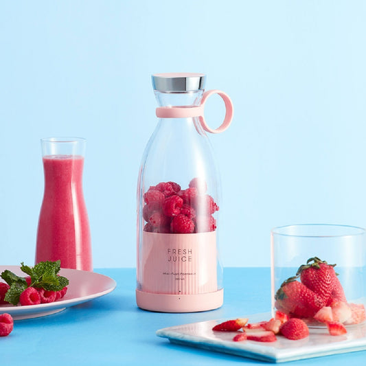 Mini mélangeur de fruits électrique Portable, Rechargeable par USB, extracteur de fruits, parfait pour les Smoothies, les shakes et les jus, 350ml 