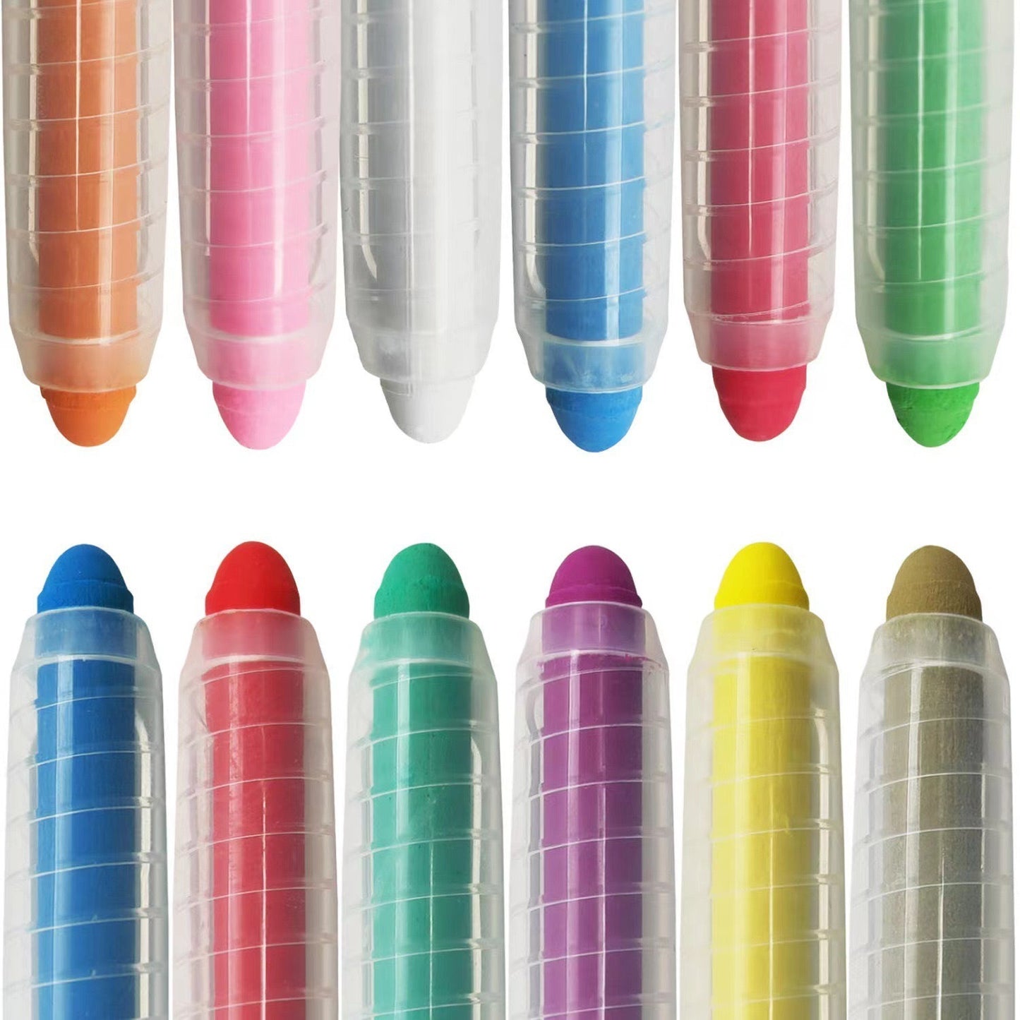 Dust-free Dirt-free Erasable Water Soluble Chalk Hand-held Clip Shell