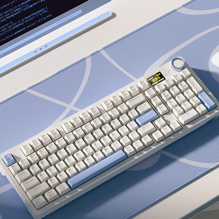 Tri-mode Bluetooth Hot-swappable Wireless Mechanical Keyboard