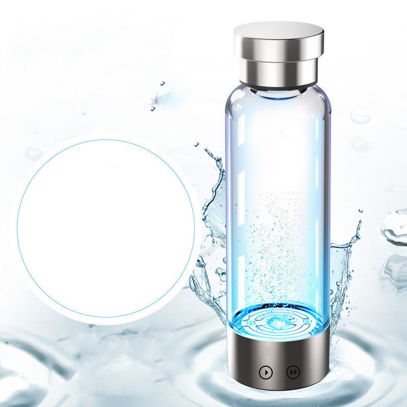 Hydrogen Rich Electrolytic Water Cup Negative Ion Generator Portable Intelligent Health Glass