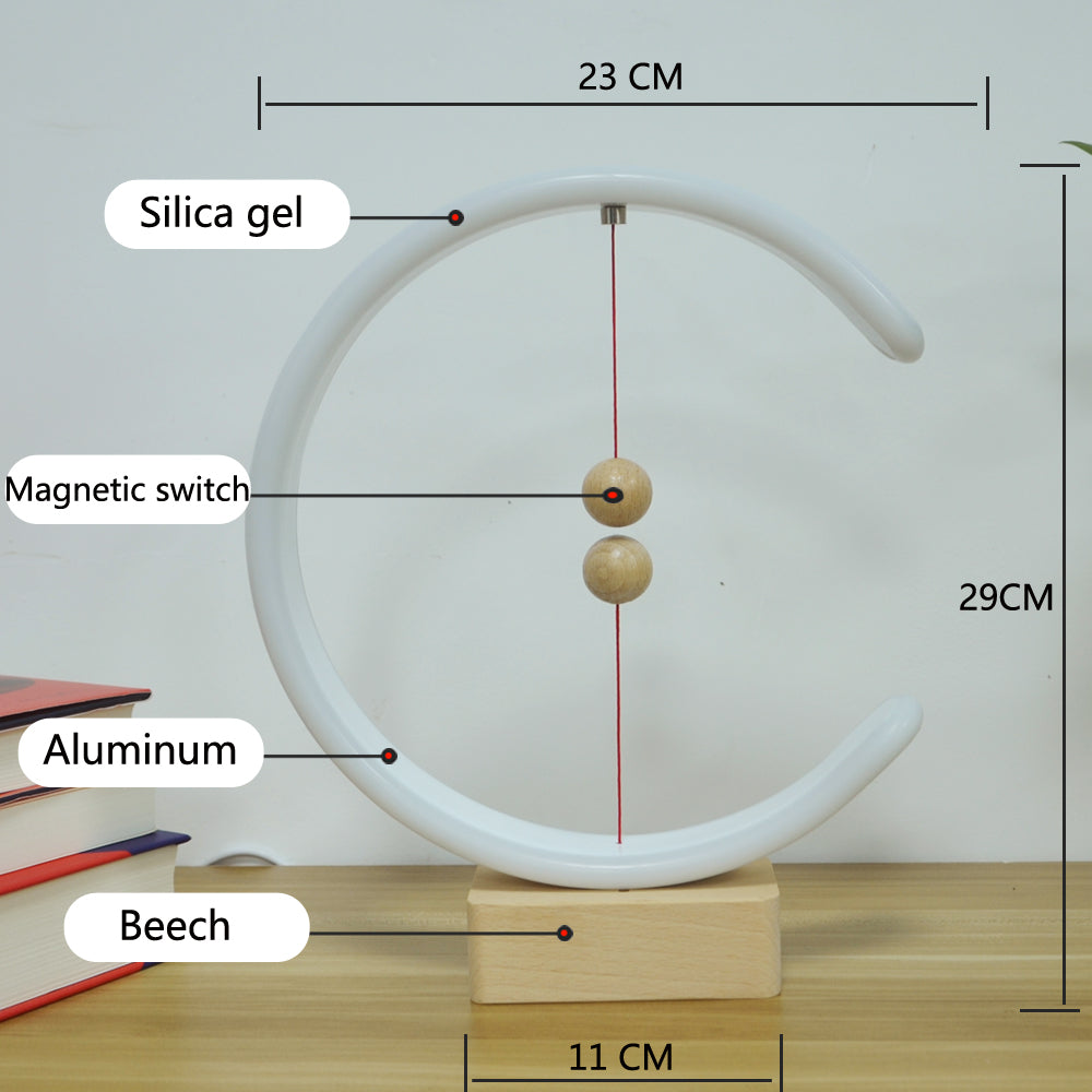 Lumière d'équilibre à suspension magnétique