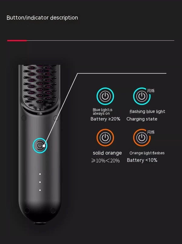 Anion Straight Does Not Hurt Hair Dual-use Hair Styling Comb