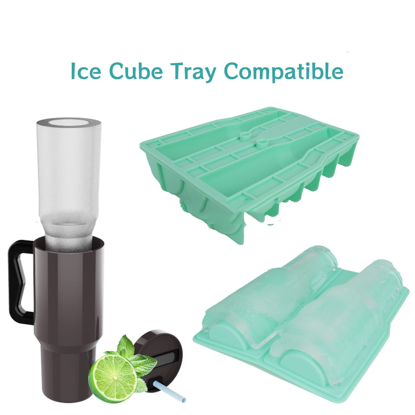 Ice Cube Molded Silicone Cup Ice Tray