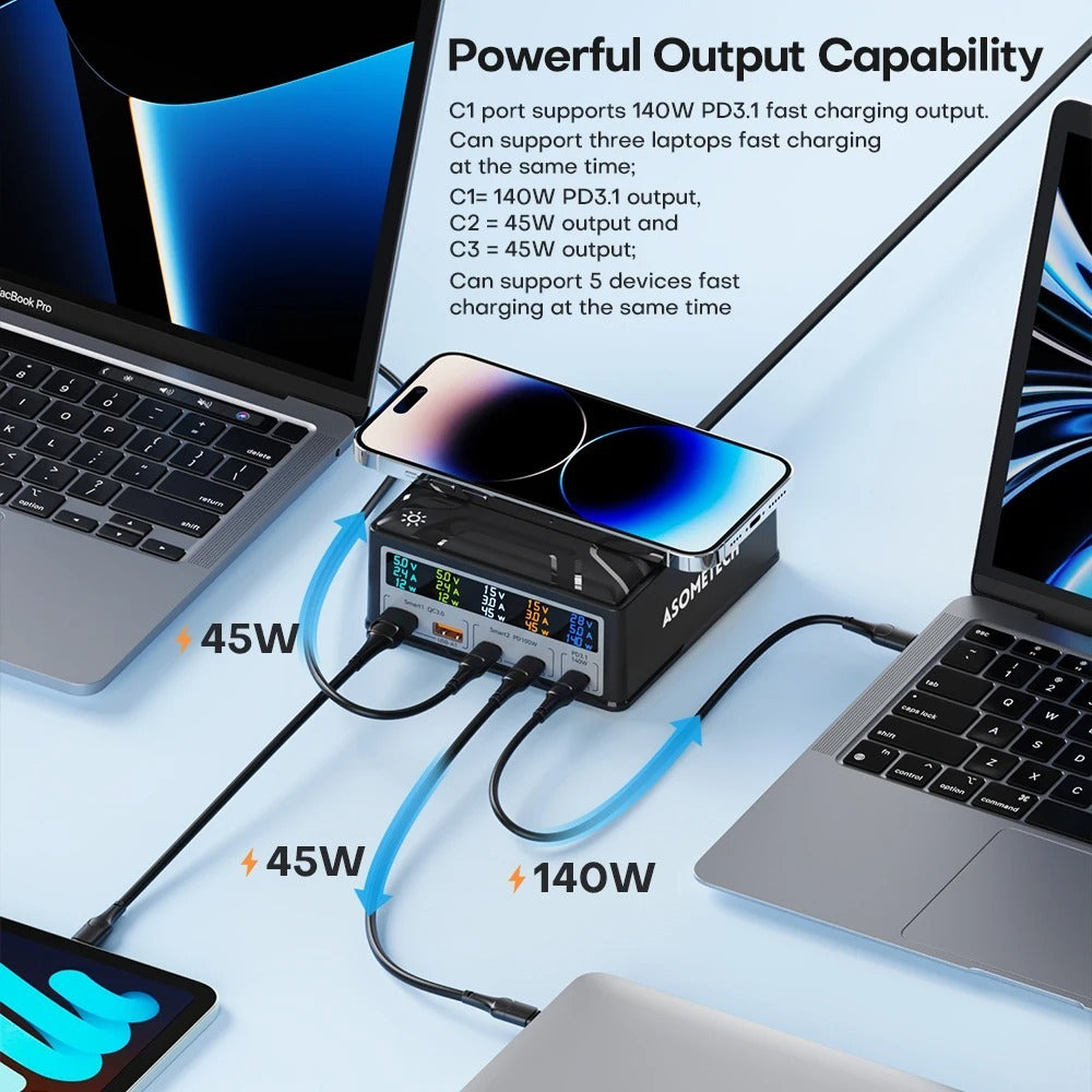 Chargeur de nitrure de gallium PD Charge rapide USB30 chargeur de téléphone portable multi-ports