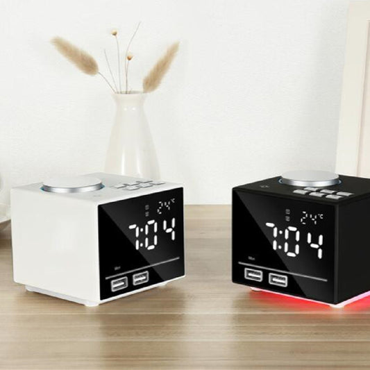 Bluetooth Speaker Colorful Alarm Clock Radio Smart Temperature