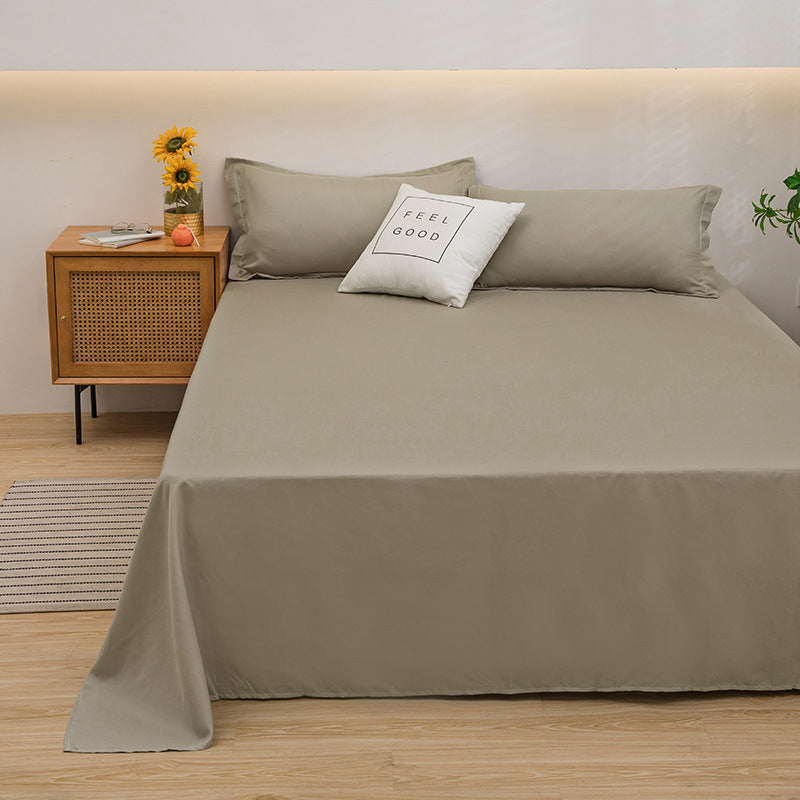 Pure Color Comfort Skin-friendly Cotton FabricAbsorption Breathable Sheets