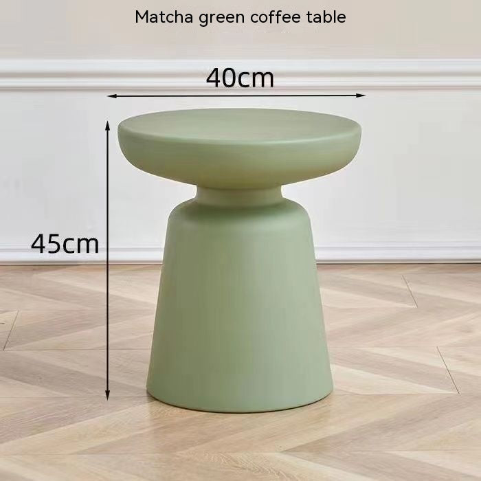 Taburete de setas Mesa minimalista de plástico Mesa de centro pequeña Mesita de noche Mesa pequeña