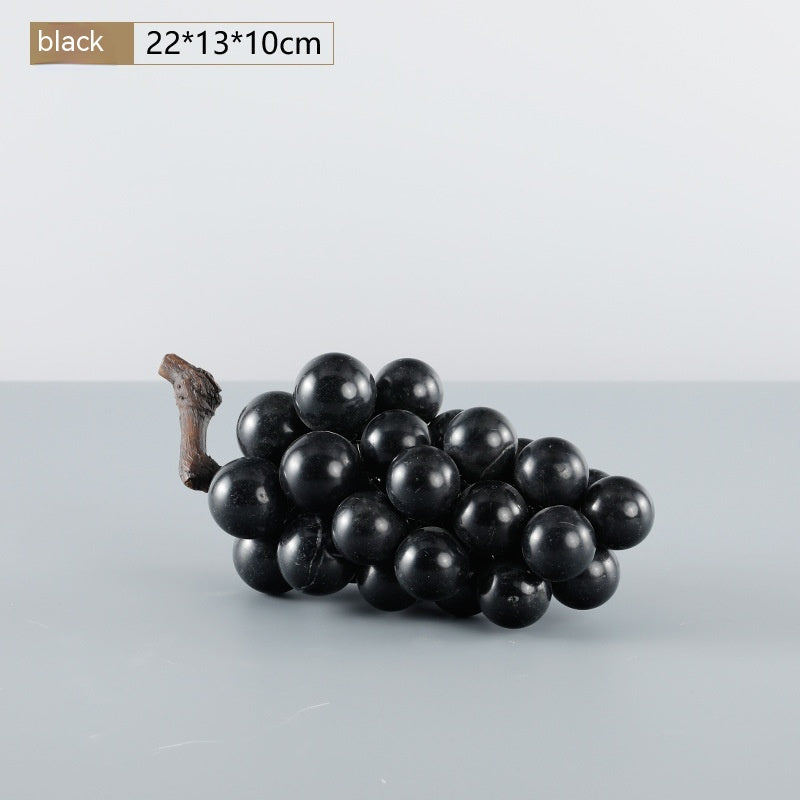 Black And White Marble Grape Ornament Decoration