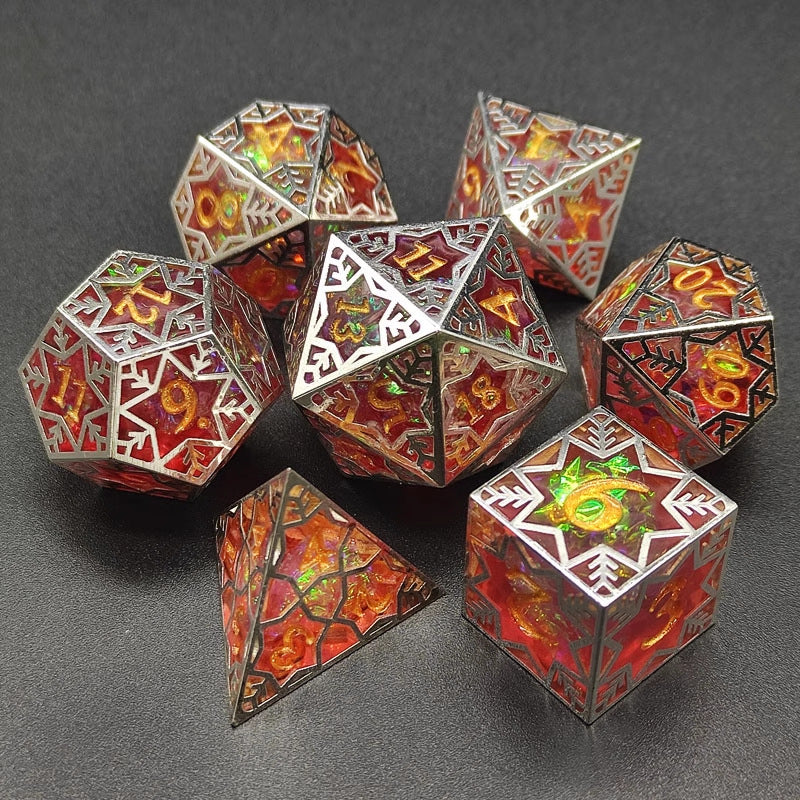 Metal Copper Frame Resin Dice Suit