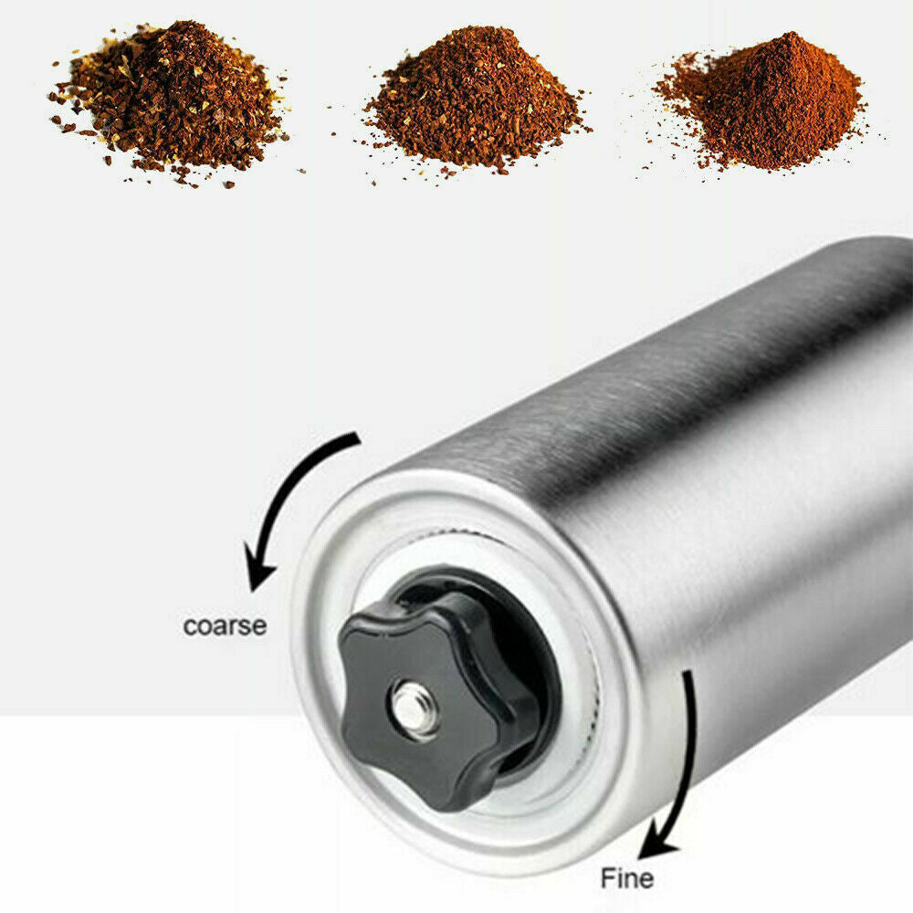 Molinillo cónico de pimienta con manivela, molinillo de granos de café, molinillo de acero inoxidable