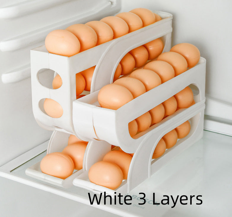 Refrigerator Door Four-layer Slide Egg Storage Box