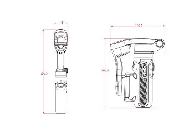 Estabilizador Bluetooth de mano para teléfono móvil Estabilizador de cabeza antivibración de tres ejes