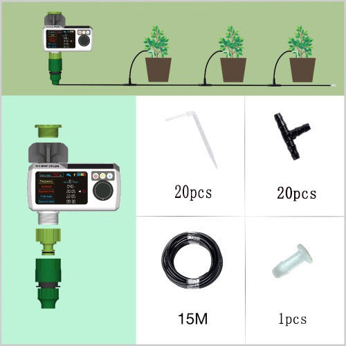 Dispositivo de riego automático para balcón y jardín, controlador de riego por goteo inteligente con sincronización