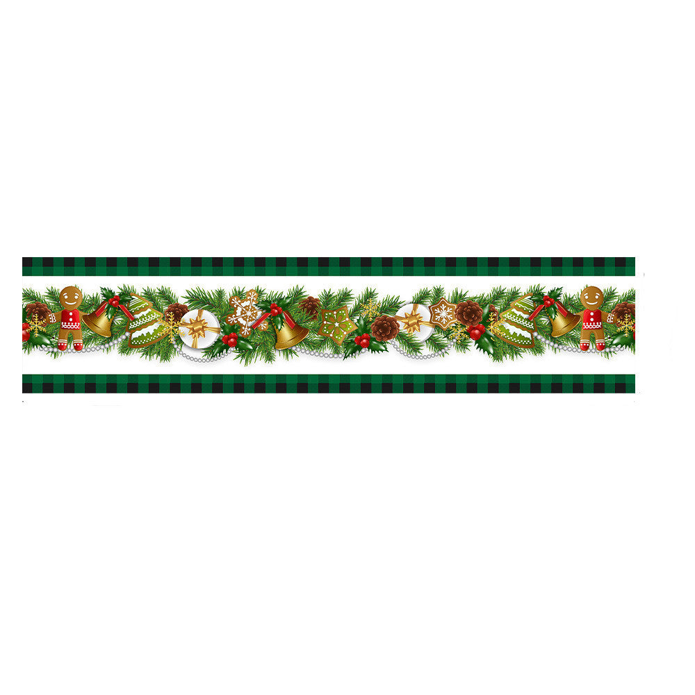 Mantel navideño de poliéster para decoración navideña