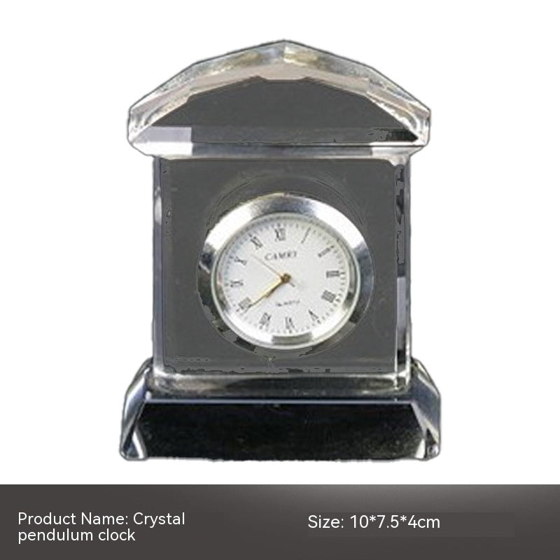 Crystal Clock Mechanical Ornament Soft Decoration